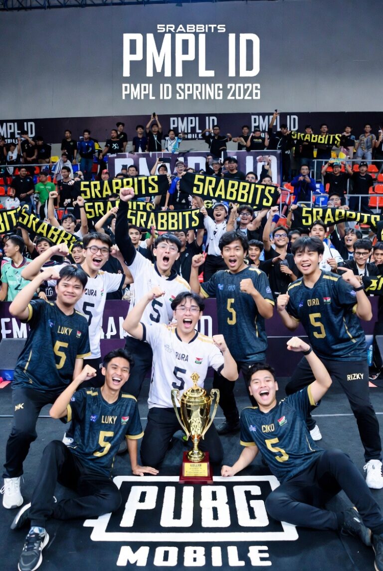 5Rabbits Juara PMPL ID Spring 2026, Lolos Langsung ke PMSL SEA – ‘Kelinci Ganas’ Siap Rebut Gelar Regional!